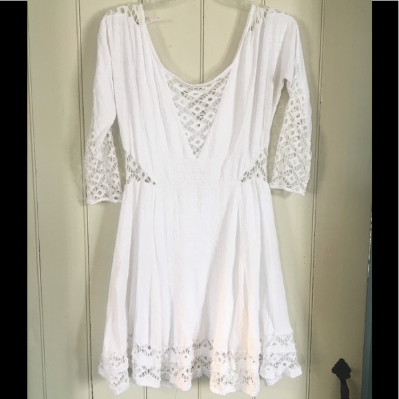 Gorgeous Free People lace cutout dress! - Picture 3 of 7